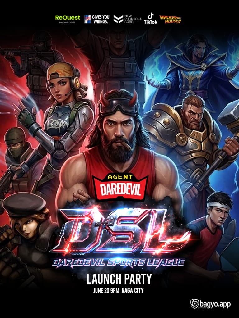 Daredevil Sports League launch party esports poster